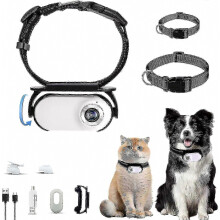 Katzenkamera-Halsband mit 1080p-Video, wasserdichtem GPS-Tracker mit Nachtsicht und Aktivitätsüberwachung für die Sicherheit Ihres Haus