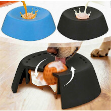 Gamelle anti-glouton pour chien avec jouet balle, antidérapante, idéale pour le bouillon d'os et le yaourt - XN
