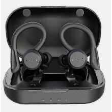 Écouteurs Bluetooth étanches pour la natation, autonomie de 20 heures, double port, sans fil, pour le sport (TWS)