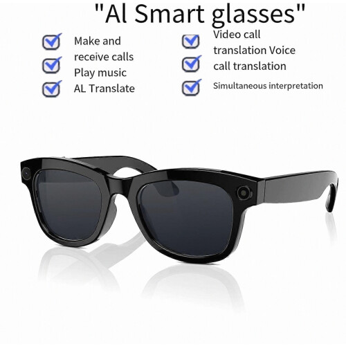 M01 Pro Smart AI Glasses with 8MP Camera, Real-Time AI Translation, Object Recognition, Open-Ear Audio 1