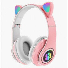 Écouteurs Bluetooth OHPA AL B39 supra-auriculaires roses
