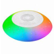 Schwimmender Poollautsprecher mit bunten Lichtern, Bluetooth-Lautsprecher, IPX7 wasserdichter Badewannenlautsprecher, kabelloser Lautsp