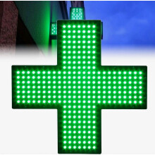 Blinkendes LED-Neon-Schild „Apothekenkreuz“ (2025), 30 cm (12 Zoll) groß, für Arztpraxen und Notfallambulanzen, 24/7 sichtbar