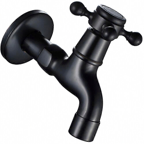 Classic Wall-Mounted Basin Taps Set - Rust-Resistant Antique Bathroom Faucet