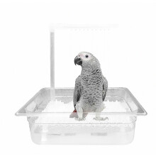Douche automatique pour bain d'oiseaux avec robinet rotatif Ă 180 pour oiseaux de taille moyenne