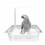 Automatic Bird Bath Shower with 180 Rotating Faucet for Medium-Sized Birds 1
