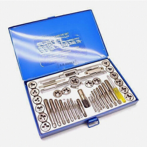UNC UNF / Imperial / AF SAE 40pc Tap and Die Set Thread Repair Kit a526 /