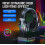 Cuffie da gioco ONIKUMA B15 tri-mode Bluetooth, 2.4G e cablate per e-sport con illuminazione RGB e microfono HD. 3