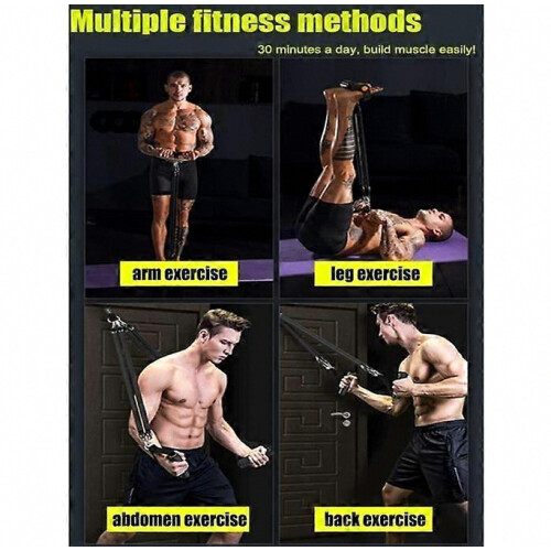 Resistance Bands Set with Pedals - Exercise Bands - Multi-Function Tension Band - Abdominal Expander 1