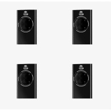 4-delige set afstandsbedieningen voor garagedeuren (XT2, XT4, SLH, LR) 868MHz, zwart, met 4 toetsen.