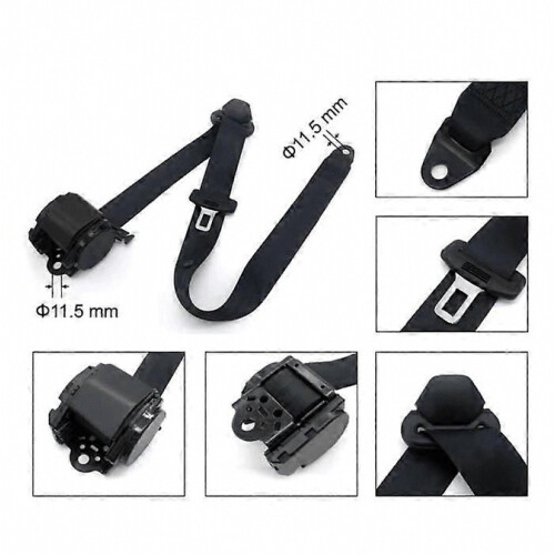Universal 3-point vehicle seat belt adjustable retractable automatic 1