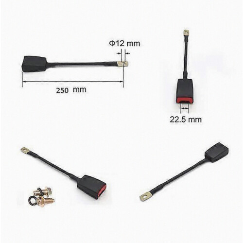 Universal 3-point vehicle seat belt adjustable retractable automatic 2