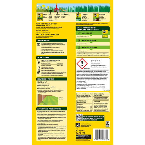 Miracle-Gro Miracle-Gro Complete 4 in 1 Lawn Food, 360 m²coverage 2