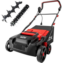 MZK 38cm Lawn Scarifier and Aerator Electric, 45L Bag