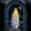 Large Hanging Swing Ghost Halloween Decor with LED String Lights for Outdoor Front Porch Yard Tree 4