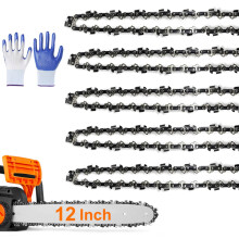 5 Pack 12 Inch Chainsaw Chain 3/8" LP Pitch .043'' Gauge 45 Drive Links fits Dew