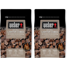Weber Firelighters (48 Pieces), ecological, environmentally friendly, odorless a