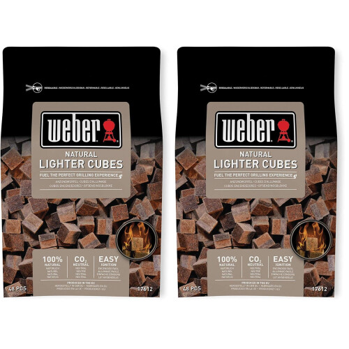 Weber Weber Firelighters (48 Pieces), ecological, environmentally friendly, odorless a