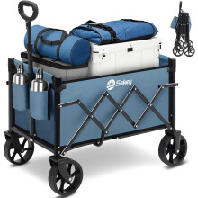 Sekey 220LBS Folding Festival Trolley on Wheels, Heavy Duty Camping trolley with