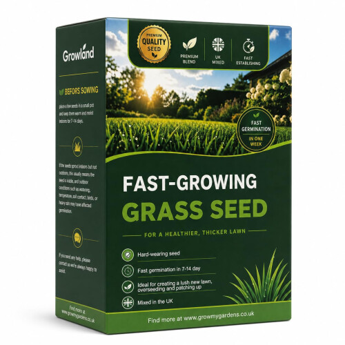 Premium Grass Seed - Fast Growing & Hard Wearing - 1.2 kg