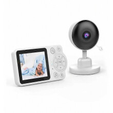 2,4-GHz-Funkbabyphone mit 2,8-Zoll-Display (480p), Infrarot-Nachtsicht, Schreierkennung und Gegensprechanlage