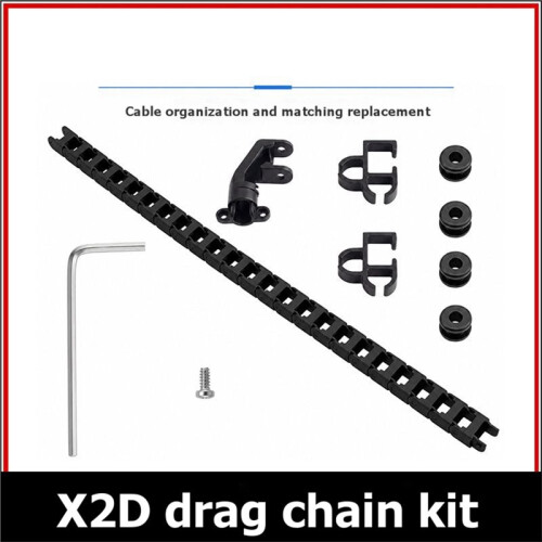 Drag Chain Cable Chain Kit for  X2D 3D Printer Wear Resistant Cable Protection Organized Wire Routing 2