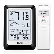 Indoor Outdoor Thermometer Wireless Weather Station with 100m Range Remote Senso