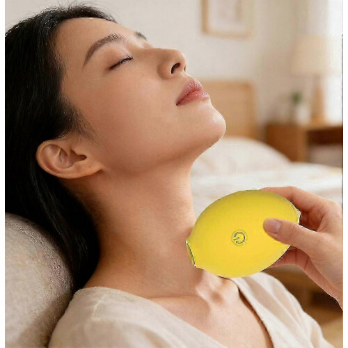 Little Lemon Shaped Handheld Massager Waterproof 12 Intensity Modes Quiet 2