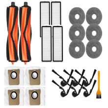 23pcs Replacement Accessory Kit Compatible with H50 Pro/H50 Robot Vacuum Cleaner - Mop Cloths, Side Brushes, Filters