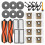 Replacement Accessory Kit, Compatible with  H50 Pro/H50 Robot Vacuum Cleaner Mop Cloths,Side Brushes, Filters 1