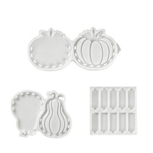 Silicone Moulds Autumn Pumpkin Set, Pumpkin Moulds for Resin, Plaster and DIY Autumn Pumpkin Decoration