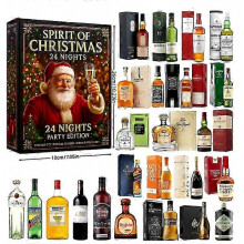 Adventný kalendár na whisky 2026 - 24-dňový prémiový zážitok z ochutnávky whisky s vianočným odpočítavaním, 2D