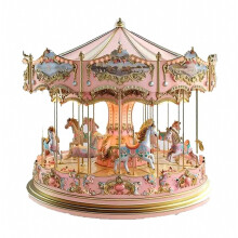 Carousel Musical Box for Girls Boys, Merry Carousel Horses Music Box, Animated Christmas Decoration, compatible with room decor