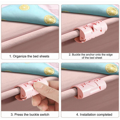 Lot de 18 pinces à draps, attaches réglables, support pour draps 1