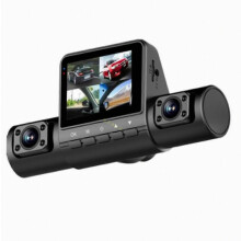 2.0-Inch Car Quad-Record HD Night Vision Tachograph Car Front and Rear Left and Right Simultaneousl