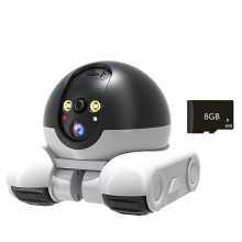 Mobilná kamera pre domáce zvieratá, bezpečnostná kamera pre deti, 360 robotická kamera, obojsmerný dialóg, de