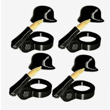 4pcs Helmeting Craft Beer Bottle Caps Soldiers Salute Beer Bottle Few Soldiers Saluting Beer Bottle Helmeting