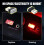 4 PCS USB LED Car Interior Atmosphere Lamp, Portable Mini LED Night Light, Plug-in USB Interface Trunk Ambient Lighting Kits(Red) 4