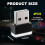 4 PCS USB LED Car Interior Atmosphere Lamp, Portable Mini LED Night Light, Plug-in USB Interface Trunk Ambient Lighting Kits(Red) 2