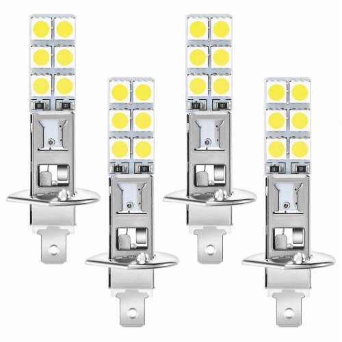 τεμάχια H1 6000K Super White 80W Λαμπτήρες προβολέων LED Κιτ φώτων ομίχλης