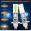 τεμάχια H1 6000K Super White 80W Λαμπτήρες προβολέων LED Κιτ φώτων ομίχλης 5
