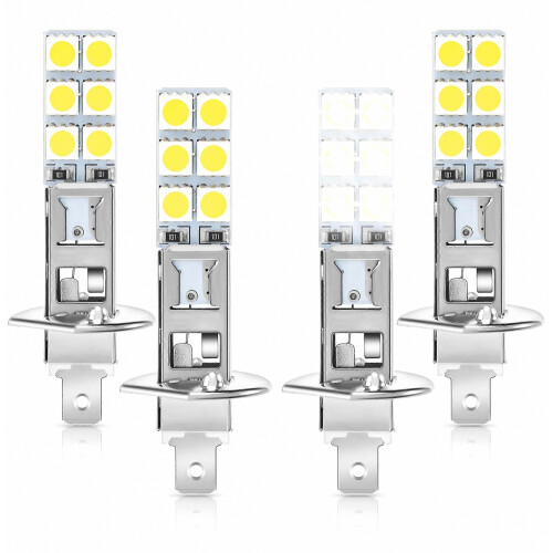 τεμάχια H1 6000K Super White 80W Λαμπτήρες προβολέων LED Κιτ φώτων ομίχλης 2
