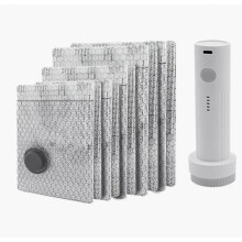 Reisvacuümzakken voor kleding, draagbare elektrische pomp, 12-pack ruimtebesparende compressiezakken voor koffers