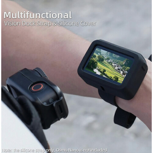 Sunnylife Silicone Strap Protective Case for Osmo Nano Vision Dock Wrist Mount Extended Action Camera Wrist Strap Accessory 1