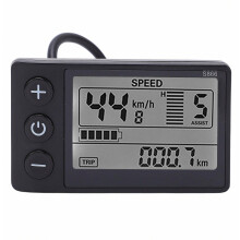 Elektrische fiets S866 LCD-display meter 24V 36V 48V bedieningspaneel met waterdichte stekker
