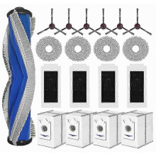 Brosse latérale principale de rechange, filtre HEPA, chiffon de nettoyage et sac à poussière pour aspirateur robot T30S