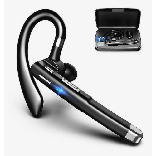 Bluetooth Headset For Cell Phone, V5.1 Bluetooth Wireless Earpiece Headset With Cvc 8.0 Noise Canceling Microphone For