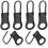 6pcs Replacement Zipper Pull Detachable Zipper Pull Tabs Metal Zipper Pull Extender Zipper Pull Repair Kit 1
