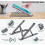Laptop Stand,Height Adjustable Heat Dissipation Desktop Stand,Foldable Anti-Slip Computer Holder Silve 2