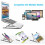 Laptop Stand,Height Adjustable Heat Dissipation Desktop Stand,Foldable Anti-Slip Computer Holder Silve 5